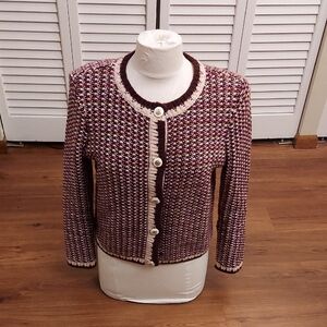 Talbots Multicolor Tweed Sweater